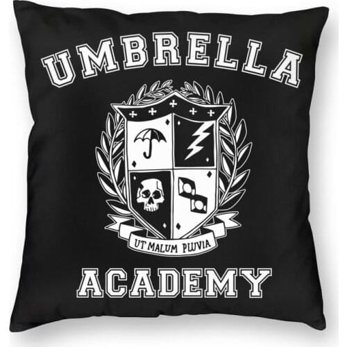 The Umbrella Academy Badge Square Pillowcover Decoration TV Show Cushions Throw Pillow for Sofa Double-sided Printing