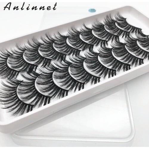 10pairs of false eyelashes natural mink false eyelashes make up thick and soft eyelashes female makeup eyelashes free shipping