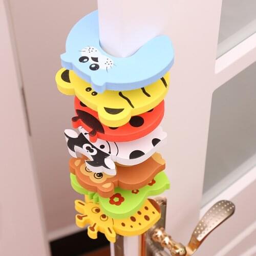 5pcs/Set Door Stopper Doorknob Wall Protection Holder Door Crash Pad Children Finger Protecter Door Handle Stopper