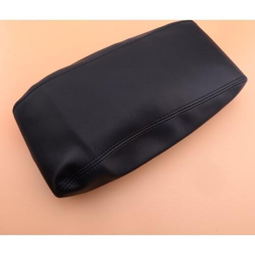 Black&Black Stitch PU Leather Center Console Armrest Lid Cover Fit For Jeep Grand Cherokee 2011-2014 2015 2016 2017 2018 2019