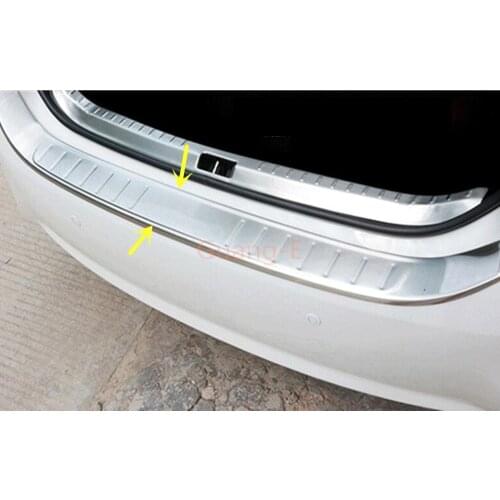 For Toyota Corolla Altis 2014 2015 2016 Cover Stainless Steel Outside Rear Back Bumper Trim Plate Trunk Frame Threshold Pedal