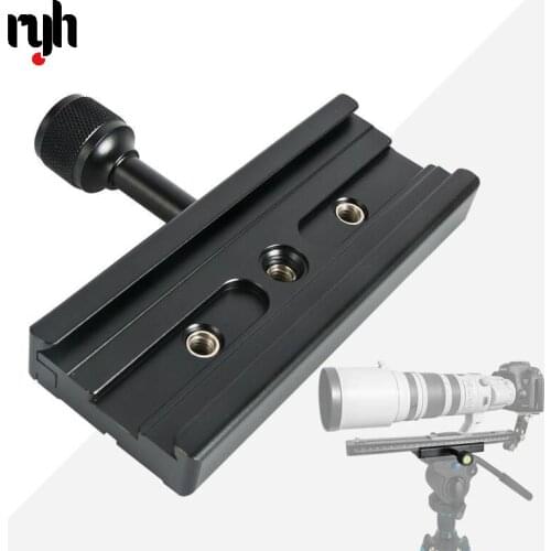 Camera clamp long plate mount clamp tripod plate adapter telephono lens clamp for arca swiss plate tripod dslr camera QR120