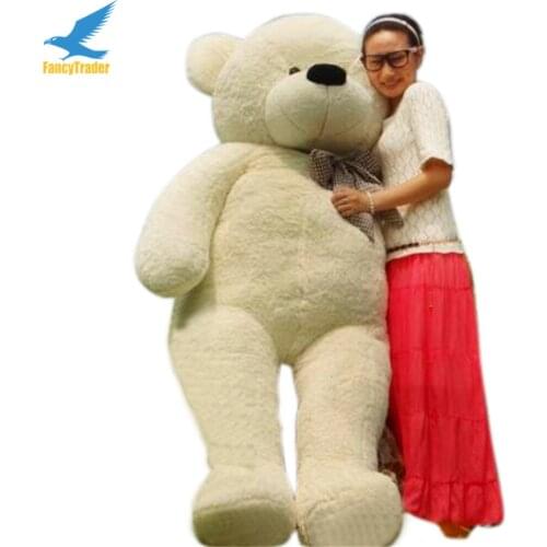 Fancytrader Hot Sales JUMBO 78'' White Giant Plush Stuffed Teddy Bear Best Gift 4 Colors 200cm FT90056