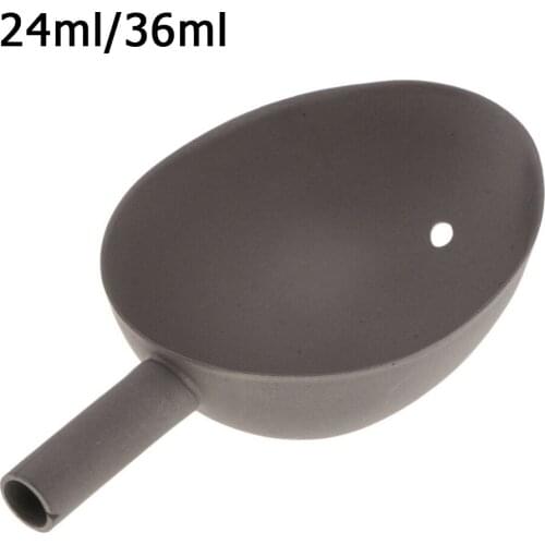 1pcs 24/36ml Nest Spoon Titanium Alloy Baiting Spoon Bait Scoop Volume Non-Stick Bait Fishing Tool Pesca Iscas Fish Tackle Tools