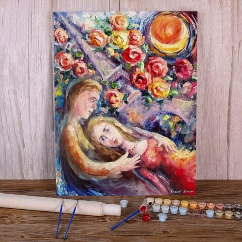 Oil Painting Style Painting By Numbers Package Acrylic Paints 50*70 Oil Painting New Design For Adults For Drawing Handiwork