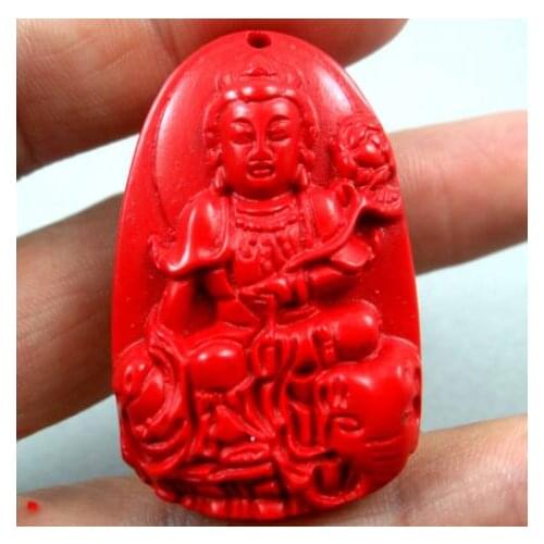 Natural stone Quartz crystal Chinese hand-carved statue of Guanyin amulet pendant for diy jewelry making Necklace Accessories S3