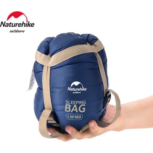 Naturehike LW180 Sleeping Bag Envelope Type Splicing Sleeping Bag Camping Hiking Sleeping Bag Waterproof Ultralight Sleeping Bag