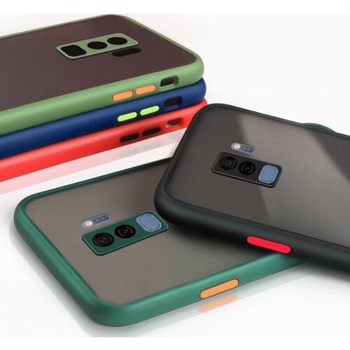 Shockproof Armor Matte Case For Samsung Galaxy S9 Soft Hard PC Cover For Samsung Galaxy S9 Plus Silicone Bumper Phone Cases