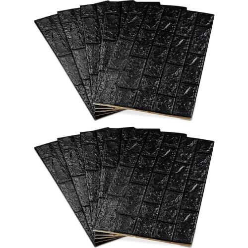 Self adhesive Waterproof TV Background Brick Wallpapers 3D Wall Sticker Living Room Wallpaper Mural Bedroom Decoraing room