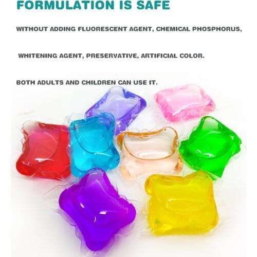 10pc Laundry Ball Beads Portable Laundry Gel Stains Film Bead Ball Capsules Travel Washing Liquid Pod Cleaner Cleaning Household