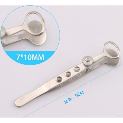 Stainless Steel Meibomian Gland Cyst Forceps Ophthalmology Eye Double Eyelid Cyst Scattered Swelling Clip Large, Medium and Smal
