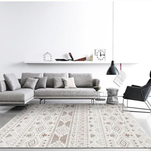 Modern Boho Style Geometric Parlor Floor Mats Soft Sofa Table Blanket Living room Beside Morocco Area Rugs Kids Play Carpet