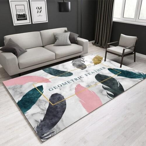 Modern Geometric Carpets Large Soft Bedroom Bedside Rugs Living Room Floor Non-slip Kids Room Home Decoration