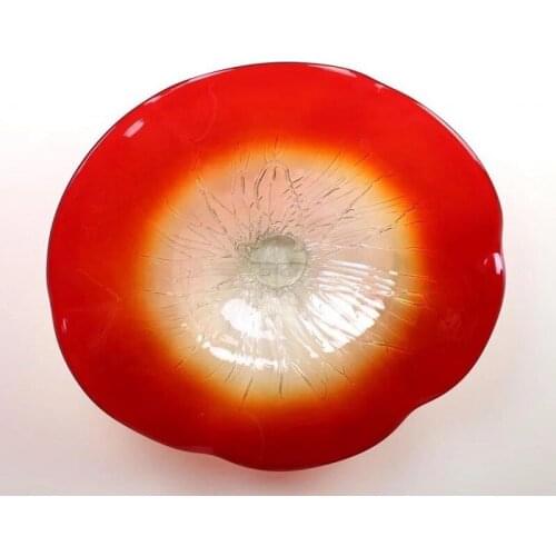 Modern Wall Light Crystal Wall Decoration Hand Blown Glass Hanging Wall Plates