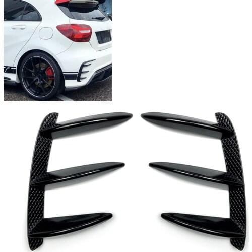 Rear Bumper Splitter Trim For Mercedes Benz A class W176 A200 A250 A260 A45 AMG Car Exterior Spoiler Wing Bar Decor Body Strip