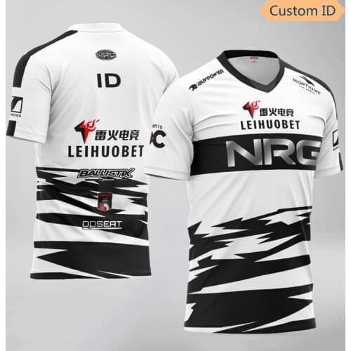 NRG team CSGO e-sports uniform uniform CSGO NRG team supporter Tshirt 2021 hot-selling men, women and children custom name shirt