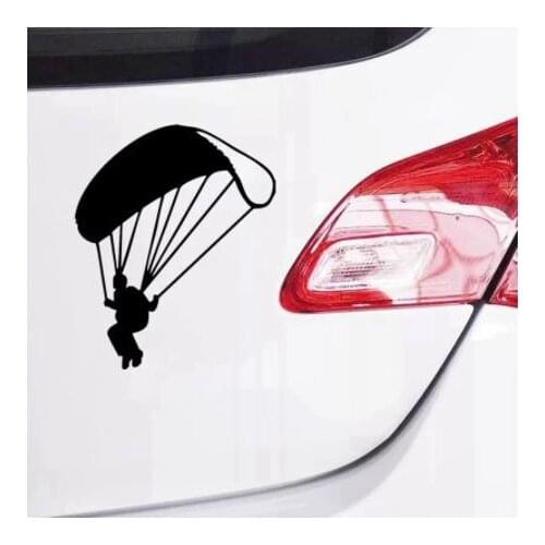 Paraglider reflective funny car sticker vinyl decal silver/black for auto car stickers styling no background N2031