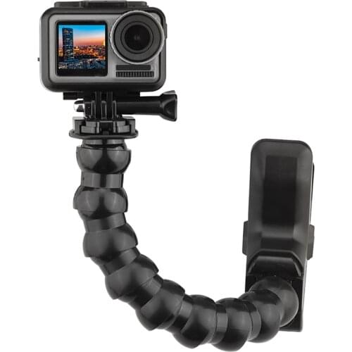 For Osmo Action Clamp Mount Universal Bracket with Flexible Adjustable Tripod for GoPro Hero 8 7 6 5 Action Camera Accessories