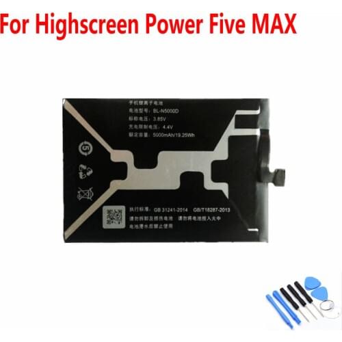 High Quality 5000mAh BL-5000D battery For Highscreen Power Five MAX Mobile phone