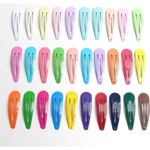 100Pcs/Lot Girls Hair Accessories Paint Hair Clip Princess Barrette Simple Headdress Dripping Hairclip Cute Hair Clips for Women