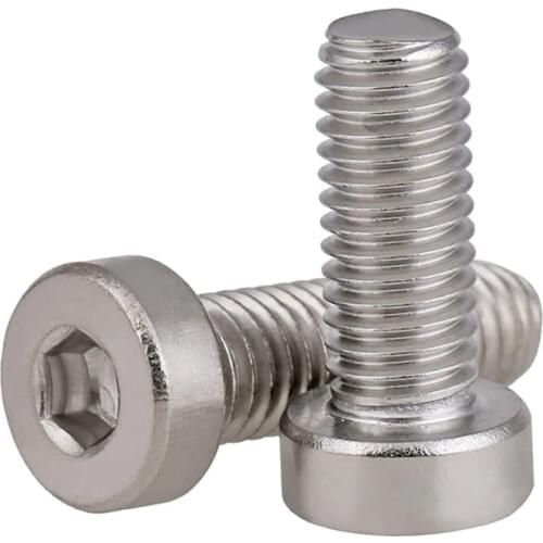 2-40Pcs 304 Stainless Steel Hex Socket Thin Head Cap Model Auto Diy Screw DIN7984 M3 M4 M5 M6 M8 M10 Inner Hex Screws