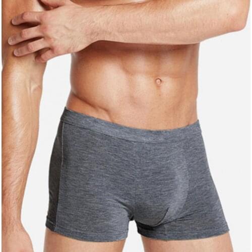 4pcs/lot Mens Underwear Cotton Boxers Solid Color Breathable Underwear Man Panties Shorts Brand Underpants U Convex Boxer Brief