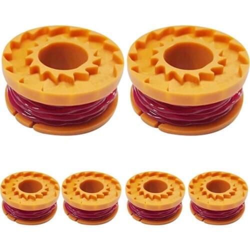 6Pcs Trimmer Spool Line Lawn Mower Replacement Part Garden Tools for WORX WA0010