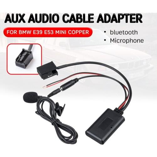For BMW E83 X3 2004-2010 for MINI COOPER 2000-2006 Cable Adapter with mic for BMW E85 E86 Z4 2003-2008 bluetooth Aux Receiver