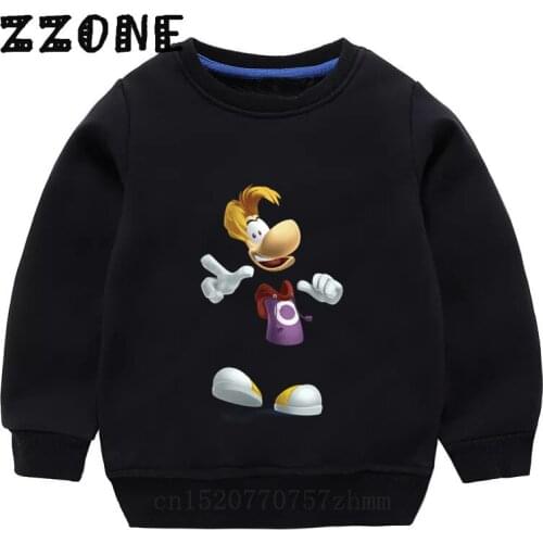 Kids Rayman Legends Adventures Cartoon Funny Sweatshirts Childrens Hoodies Baby Pullover Tops Girls Boys Autumn Clothes,KYT5204