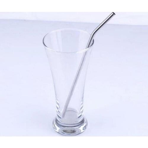 DHL Wholesale Stainless Steel Straw drinking straw bend drinking straw beer straw 300pcs/lot