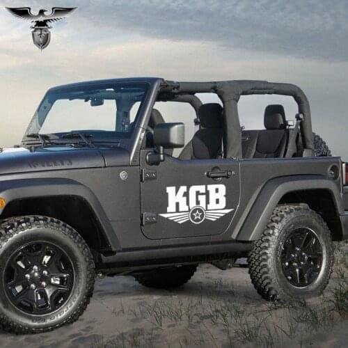 EmpireYing 3 Sizes 8 Colors Ruthless Solemn Military Flag KGB Soviet Russian Car Sticker Door Laptop Home Decor Vinyl Decal Gift