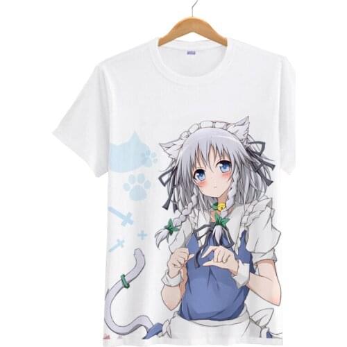 Anime Touhou Project T-shirts Cartoon Saigyouji Yuyuko Hakurei Reimu Cosplay T Shirt Tees Summer Short Sleeve Tee Shirt Tops