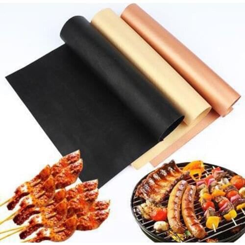 Hot Sale High Temperature Resistant Barbecue Mat Can Be Cut Non Stick Oven Mat Household Holiday BBQ Tools Kitchen,Dining Party