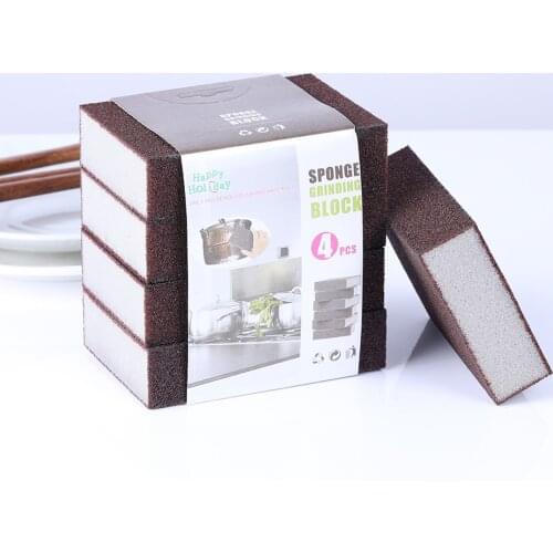 1/4pcs Emery Cloth Kitchen sponge Magic Sponge Eraser Melamine Cleaner Cleaning Nano Sponges For Office Bathroom Dropship