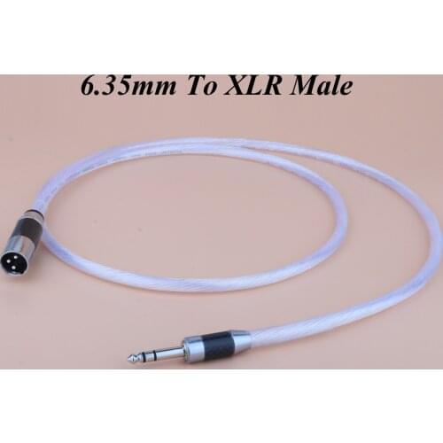 Hi-end 6.35mm to XLR Jack cable 6.35mm (1/4 Inch) TRS Male to 3 PIN XLR Male Balanced Interface Cable