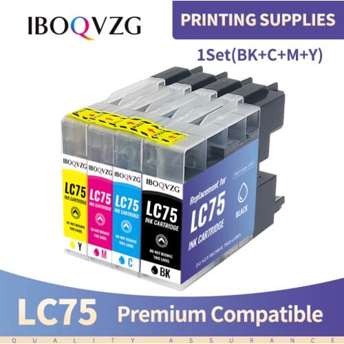 IBOQVZG Compatible Ink Cartridges LC12 LC40 LC71 LC73 LC75 LC400 LC1220 LC1240 For Brother Inkjet Printer MFC-J6910CDW J6710CDW