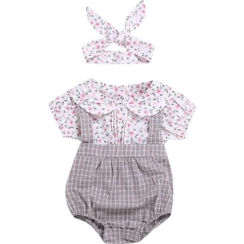 2019 Summer Foreign mother baby girls clothes short sleeve cotton children girl clothing outwear 2pcs outfits