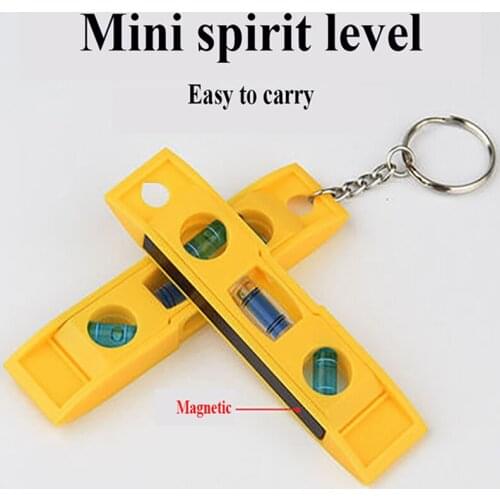Bubble Portable Level Ruler Magnetic ABS Shell Key Chain Level Pocket Level levelling Instrument Tool spirited away furniture