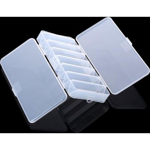 Fish Lures Bait Box Storage Double Sided Spinner Plastic Box for Fishing Hard Cases 14 Compartments Fly Fishing Tackle Box