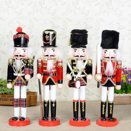 S 30cm Movable puppets exquisite workmanship Nutcracker, hand-painted walnut children Christmas gift 4pcs/lot