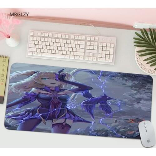 MRGLZY Best-selling Genshin Impact Mouse Pad Gaming Mouse Pad Gaming Keyboard Table Mat Mouse Pad Anime Desk Mats