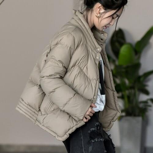 SEDUTMO Spring Ultra Light Thin Duck Down Coat Women Slim Fashion Short Puffer Jacket Winter Pocket Parkas ED1489