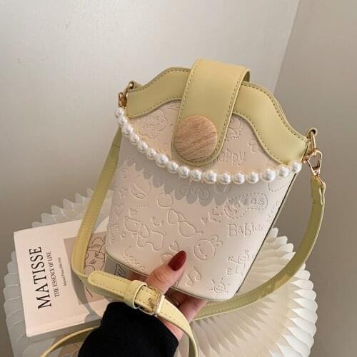Beibao messenger bag womens bag pearl single shoulder bag womens summer 2021 new fashion Mini Bag Bucket Bag Fashion