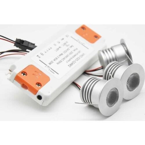 4W Mini LED Ceiling Downlight + AC 120V 240V Slim Power Supply for Commercial Closet Roof Lighting Spotlight Cabinet Bulb Lamp