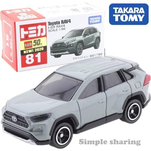 Takara Tomy Tomica No. 81 Toyota Rav 4 Scale 1/66 Car Hot Pop Kids Toys Motor Vehicle Diecast Metal Model