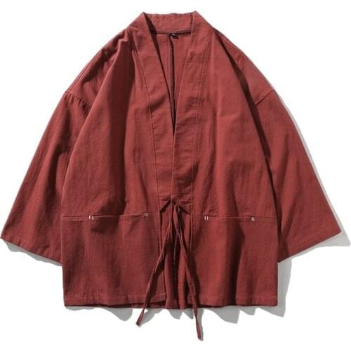 Traditional Chinese Clothing For Men Hanfu Ethnic Retro Tops Streetwear Mens Clothing Cheongsam Tang Suit Kung Fu Clothes KK3398