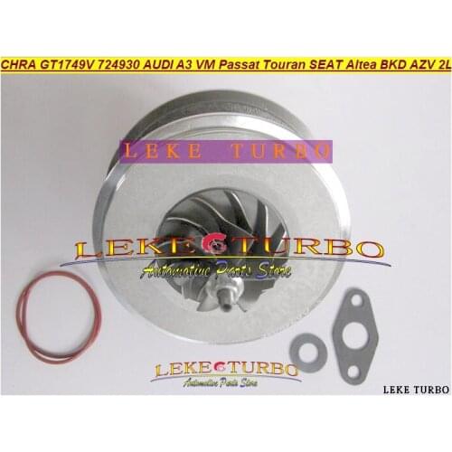Turbo Cartridge CHRA GT1749V 724930-5009S 724930 724930-0006 For AUDI A3 For Skoda Octavia Passat S Golf Touran AZV BMM BKD 2.0L