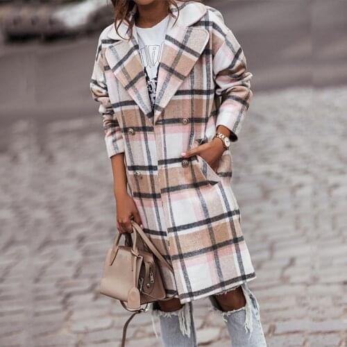 Женские пальто в клетку UNIBLU China At AliExpress