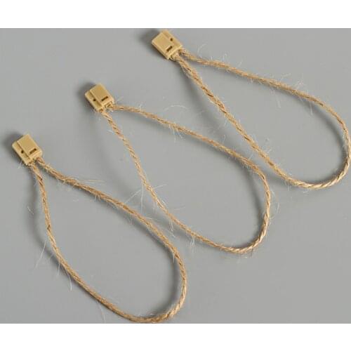 Garment Hang Tag Jute Hemp String 100pieces/lot 19cm Clothing Tag Hanging Cord Jute String tag seal