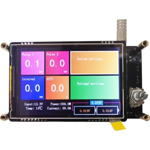 High-power screen 7Y320 energy storage pneumatic function spot welding machine control board kit 18650 butt welder
